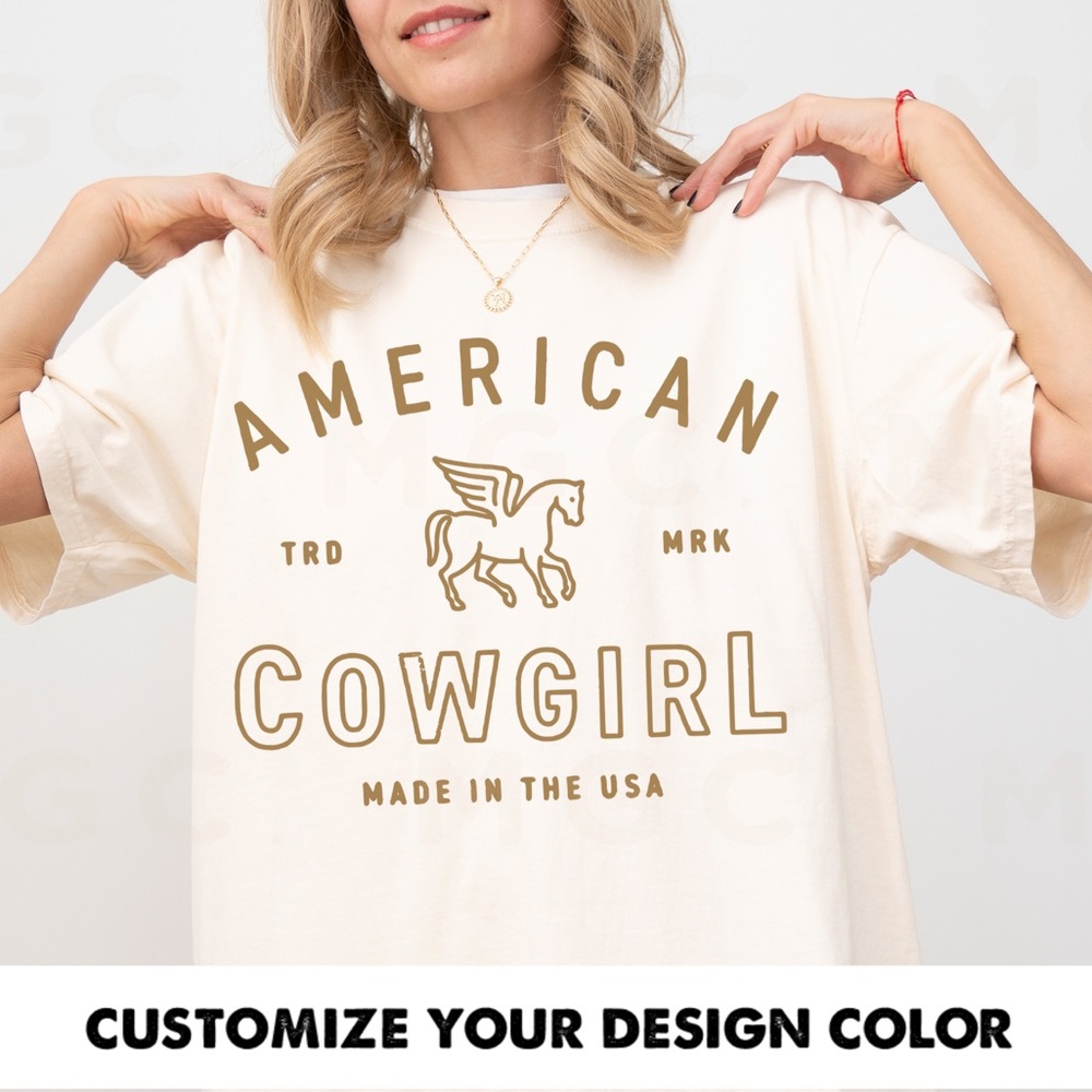 Comfort Colors American Cowgirl Shirt